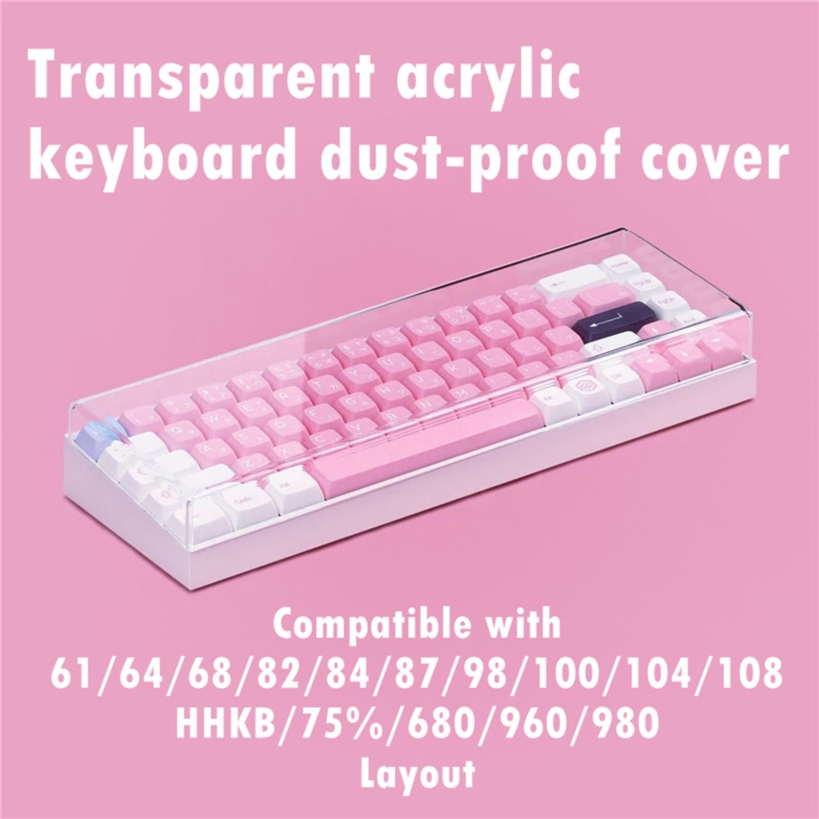 Gaming Accessories Aesthetic - 108 키 키보드 먼지 커버 아크릴