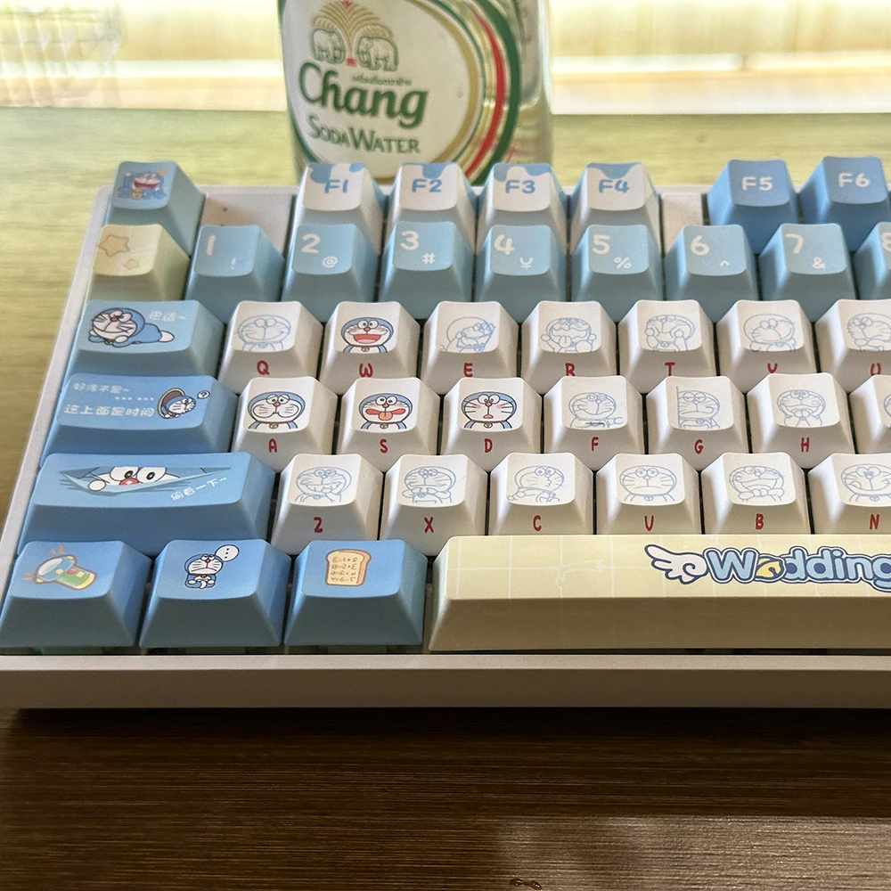 Gaming Accessories Aesthetic - 정품 도라에몽 키캡, 120개, HOA 체리