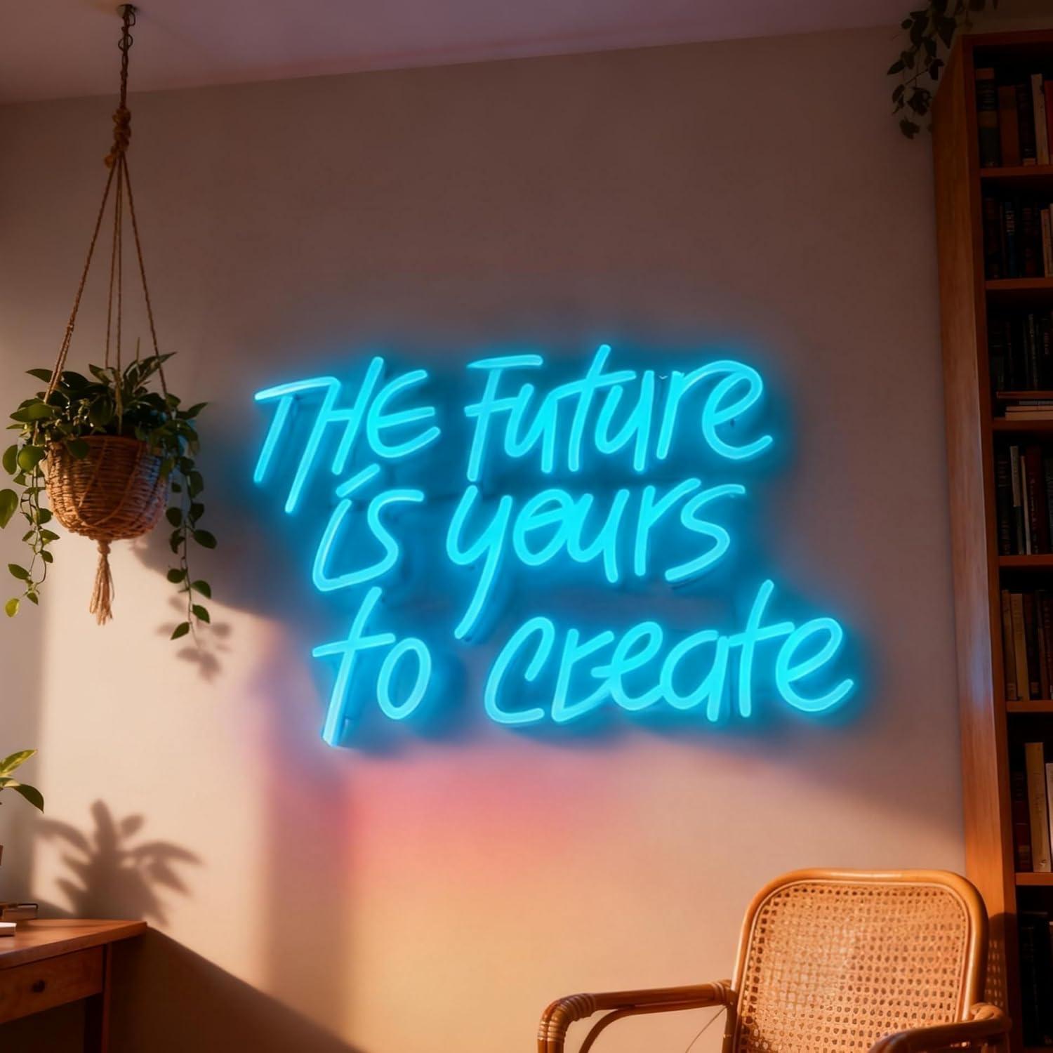 미래는 당신의 것입니다 네온사인 USB 디밍 LED 조 - Accessories For Your Gaming Room 리뷰 및 가격