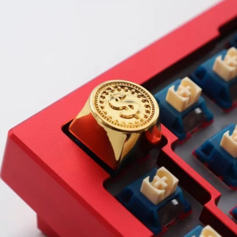 새로운 USD 금화 테마 애니메이션 키캡 기계식 키보드 - Gaming Accessories Aesthetic 리뷰 및 가격