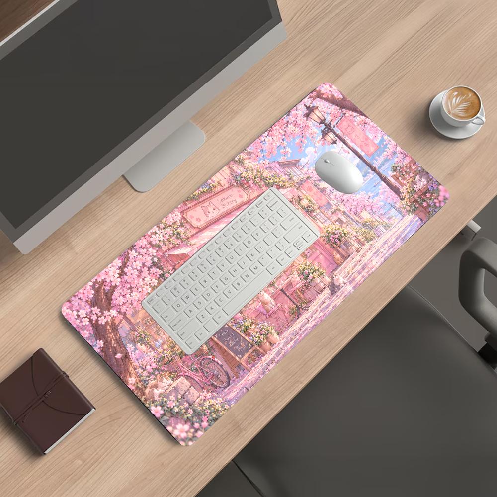 벚꽃 디자인 마우스 패드, 책상 액세서리, 플레이 매트 - Gaming Accessories Shop 리뷰 및 가격