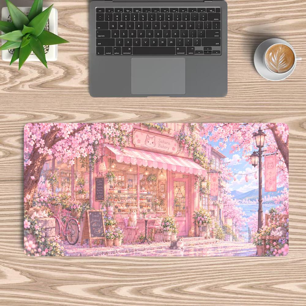 벚꽃 디자인 마우스 패드, 책상 액세서리, 플레이 매트 - Gaming Accessories Shop 리뷰 및 가격