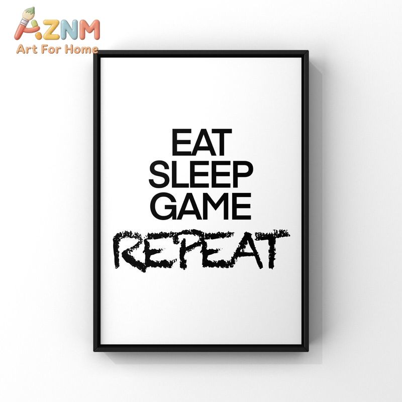 AZNM 블랙 화이트 게이밍 캔버스 벽 장식 게임 컨트 - Gaming Accessories For Room 리뷰 및 가격